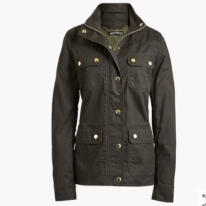 J. Crew Resin Coated Twill Jacket